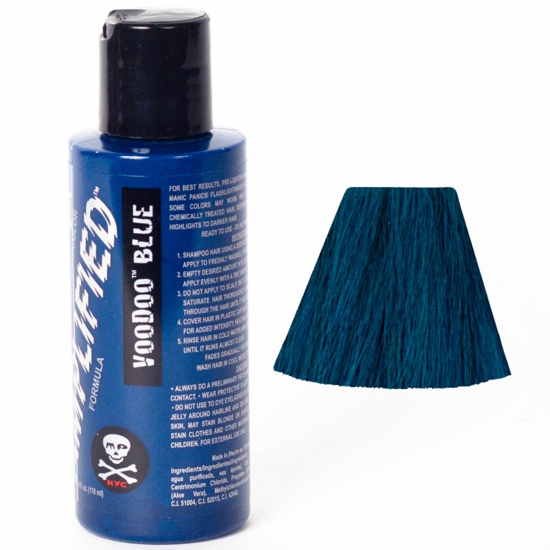 Усиленная краска для волос Voodoo™ Blue Amplified™ Squeeze Bottle - Manic Panic